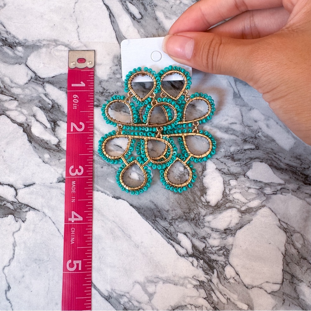 Turquoise Beaded Earrings